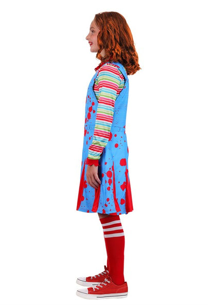 Girl's "Come Play" Killer Doll Costume - US 9483