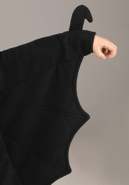 Cozy Black Bat Costume for Girls - US 0240