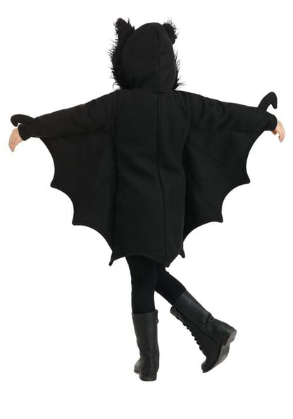 Cozy Black Bat Costume for Girls - US 0240