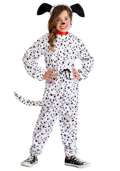 Cozy Dalmatian Jumpsuit Costume for Girls - US 9621