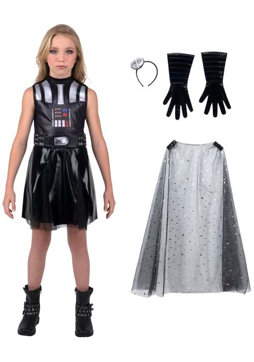 Girl's Star Wars Darth Vader Costume Dress - US 3726