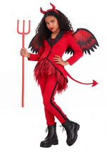 Girl's Dazzling Devil Costume - US 1089