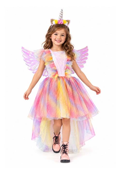 Girl's Deluxe Winged Unicorn Costume - US 1686