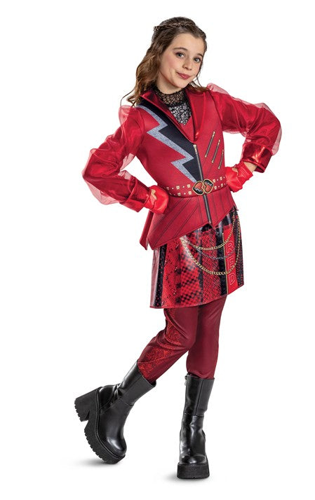 Girl's Disney Descendants Wicked Wonderland Deluxe Red Costume - US 8700