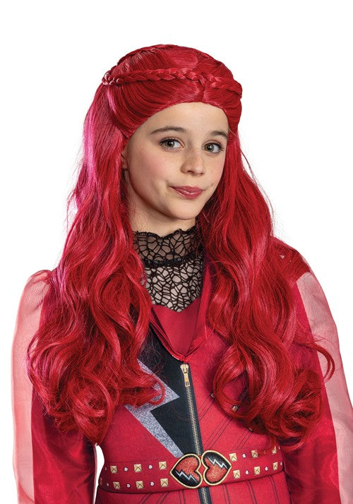 Girl's Disney Descendants Wicked Wonderland Red Costume Wig - US 2869