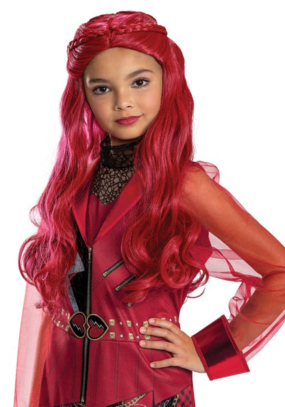 Girl's Disney Descendants Wicked Wonderland Red Costume Wig - US 2869