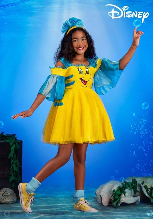Disney Flounder Costume Dress for Girls - US 3280