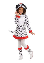 Girl's Dotted Dalmatian Doggy Costume Dress - US 5451