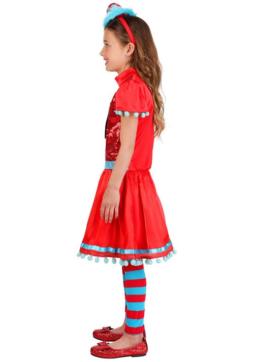 Girl's Dr. Seuss Thing 1/2 Costume Dress - US 0945