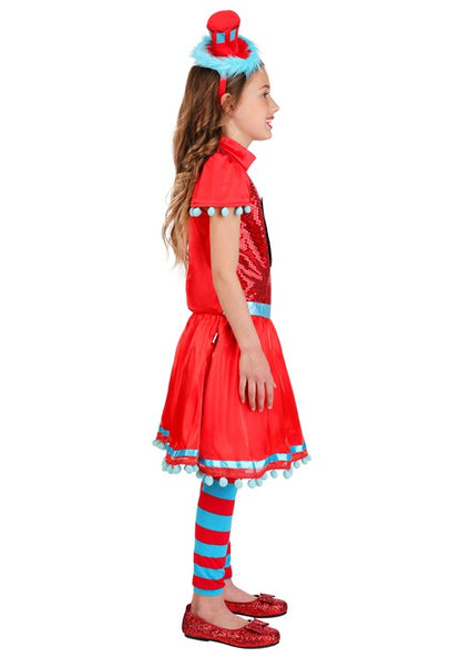 Girl's Dr. Seuss Thing 1/2 Costume Dress - US 0945