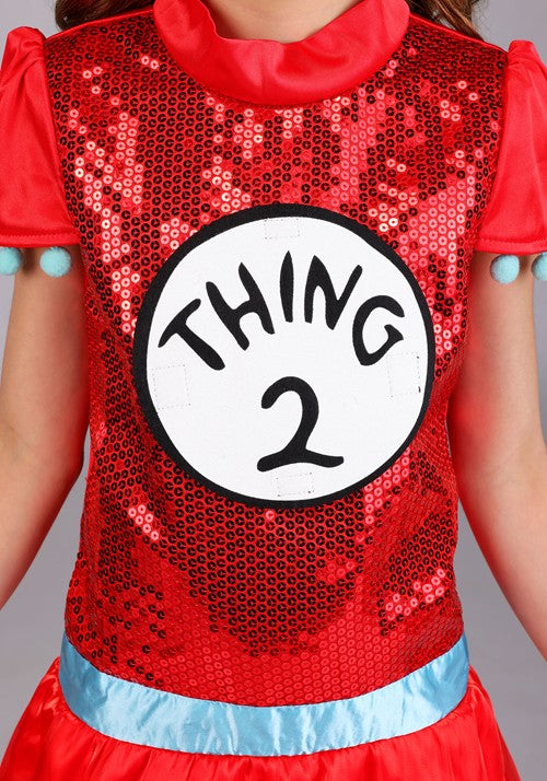 Girl's Dr. Seuss Thing 1/2 Costume Dress - US 0945
