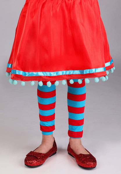 Girl's Dr. Seuss Thing 1/2 Costume Dress - US 0945