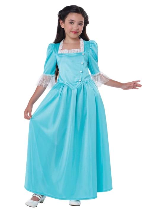 Eliza Schuyler Colonial Costume for Girls - US 9035