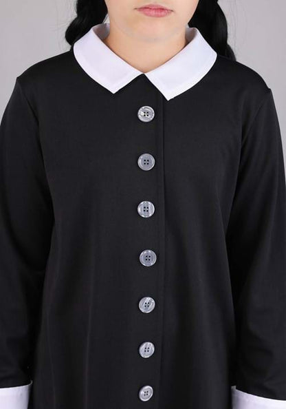 Girl's Essential Wednesday Addams Costume - US 3530