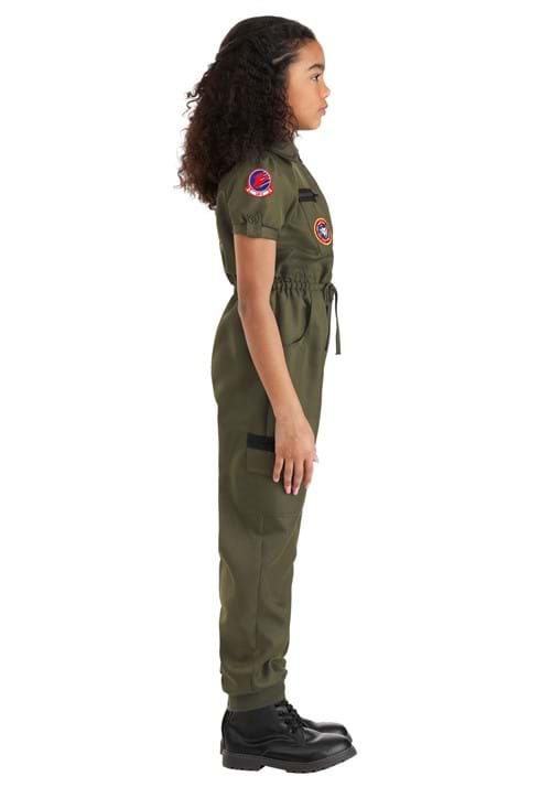 Flight Suit Top Gun Costume for Girls - US 4726