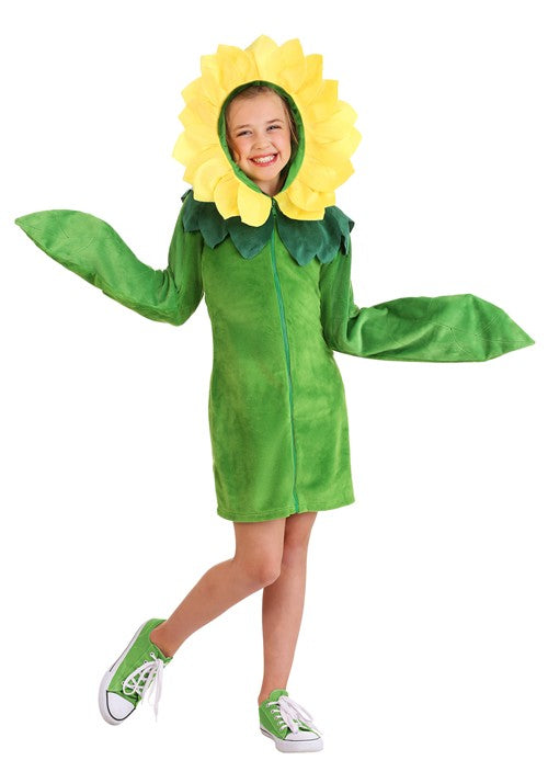 Girl's Flower Hoodie Dress - US 6089