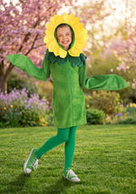 Girl's Flower Hoodie Dress - US 6089