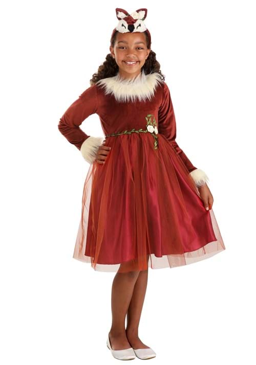 Pretty Woodland Fox Girl's Costume Dress - US 2810