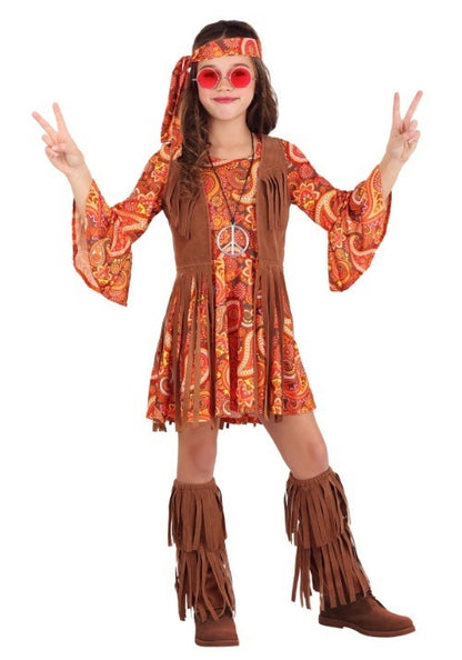 Girls Fringe Hippie Costume - US 9730