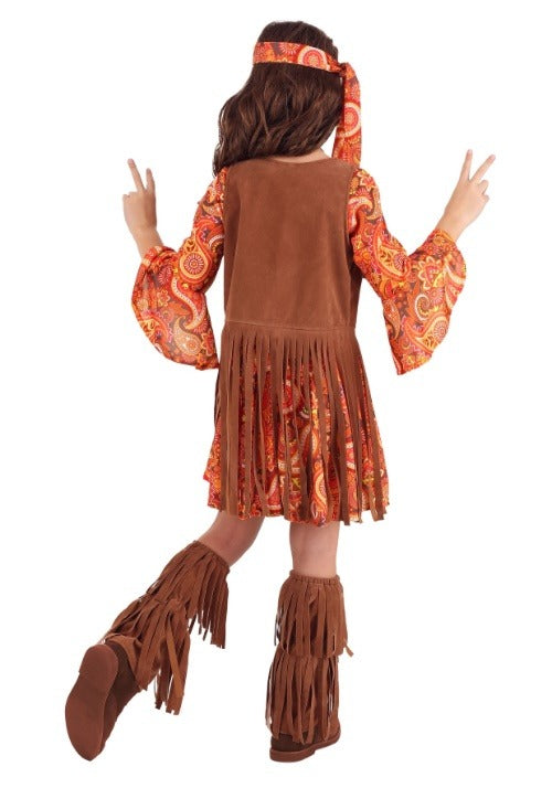 Girls Fringe Hippie Costume - US 9730