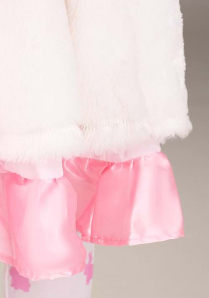 Fuzzy White Rabbit Girl's Costume - US 9952