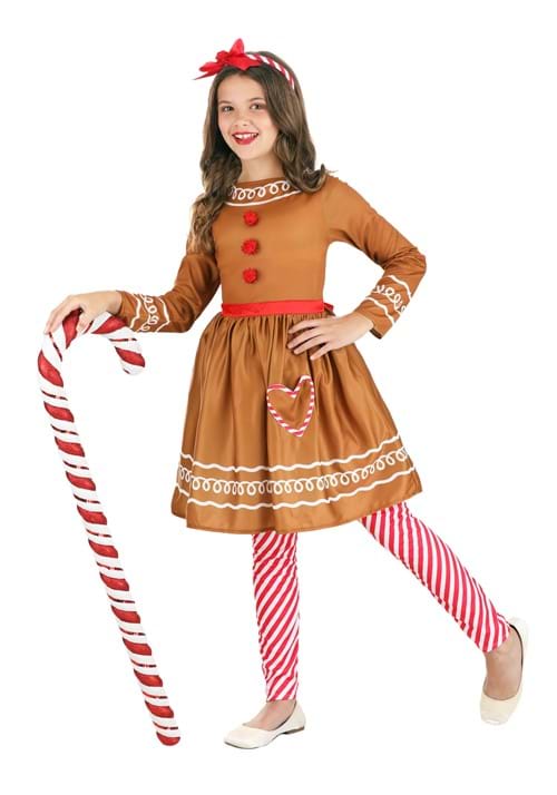Girl's Gingerbread Costume Dress - US 6073