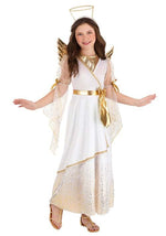Golden Angel Costume Dress for Girls - US 7185