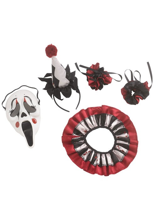 Girl's Harlequin Ghost Face Costume - US 0227