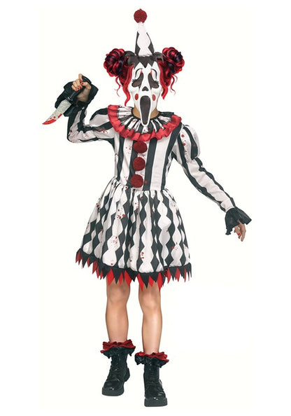 Girl's Harlequin Ghost Face Costume - US 0227