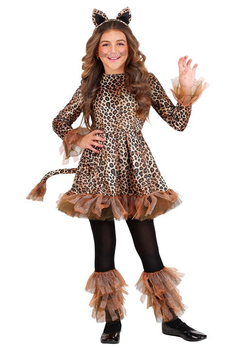 Girl's Leopard Costume Dress - US 0514