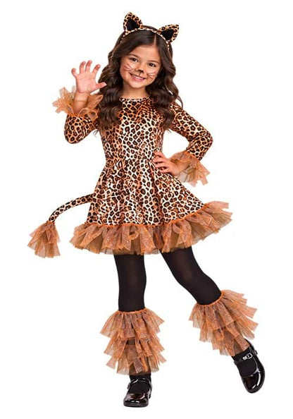 Girl's Leopard Costume Dress - US 0514