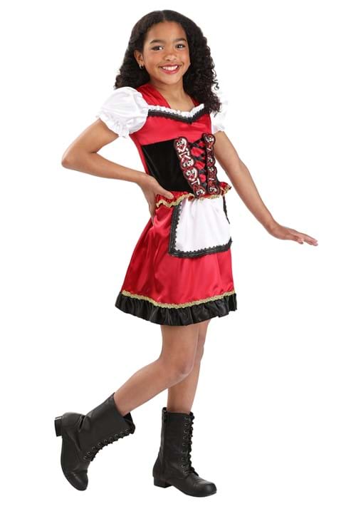 Little Miss Red Riding Hood Costume Dress for Girls - US 2645