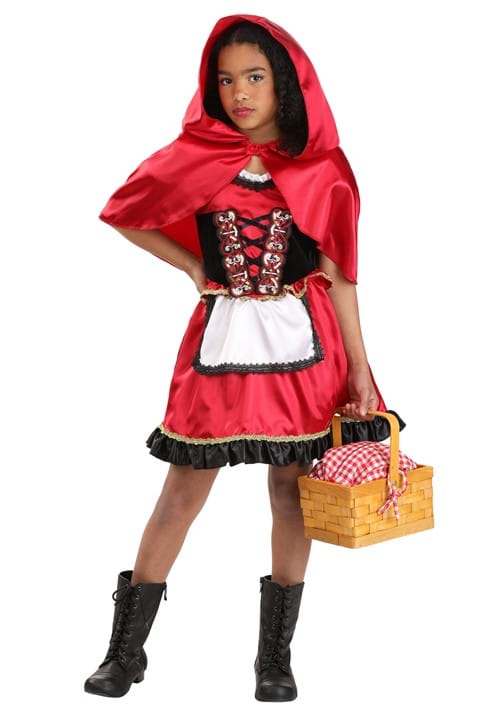 Little Miss Red Riding Hood Costume Dress for Girls - US 2645
