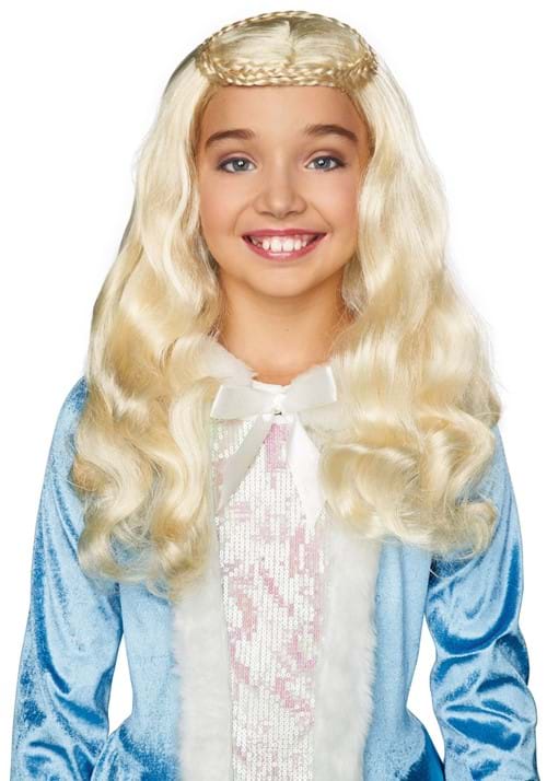 Girl's Medieval Blonde Queen Wig - US 8848