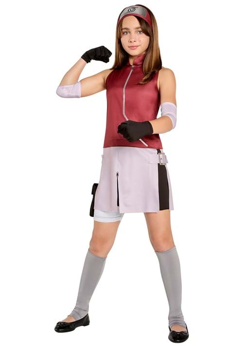 Naruto Shippuden Sakura Costume for Girls - US 4355