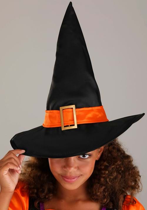Orange Light-Up Witch Costume for Girls - US 6859