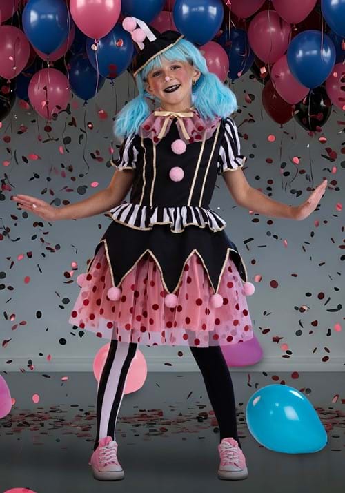 Perfectly Pink Girl's Clown Costume - US 8343