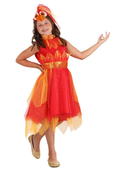 Phoenix Costume Dress for Girls - US 3597