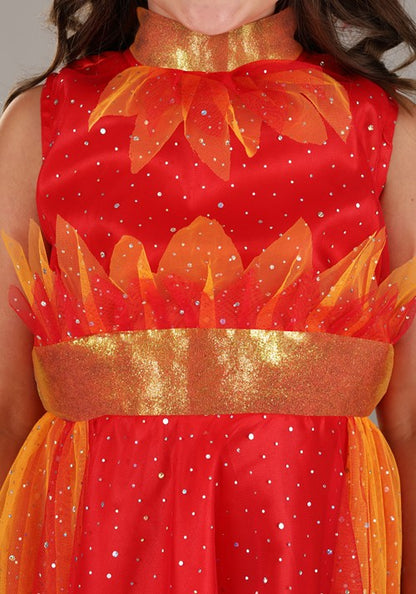 Phoenix Costume Dress for Girls - US 3597