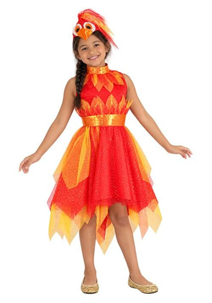 Phoenix Costume Dress for Girls - US 3597