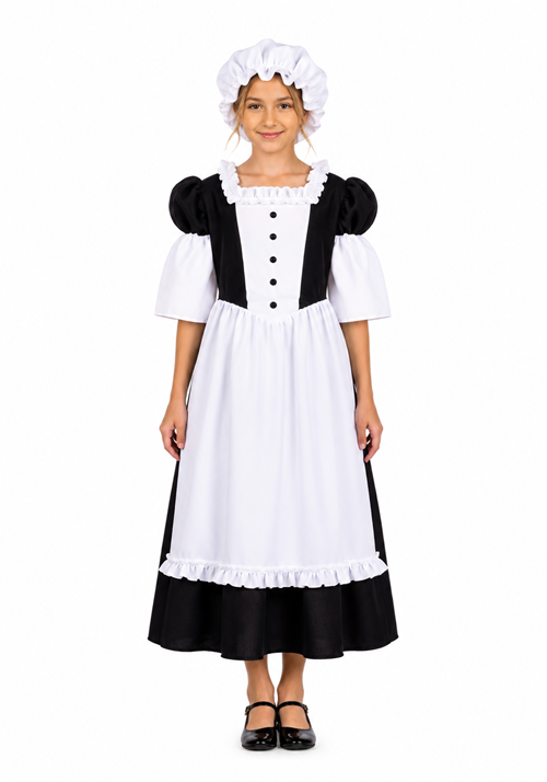 Girl's Pilgrim Peasant Costume - US 5810