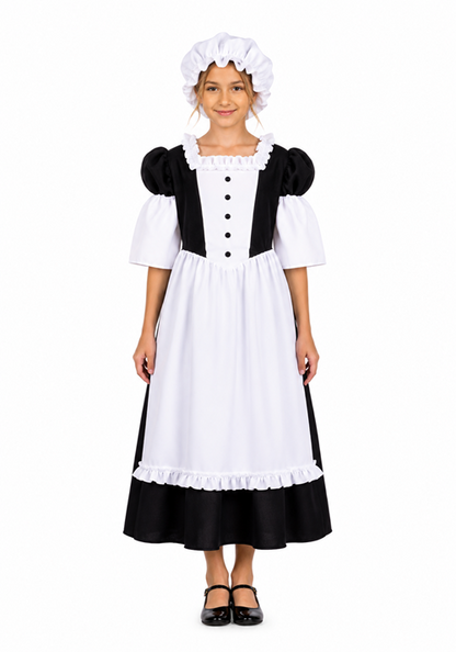 Girl's Pilgrim Peasant Costume - US 5810