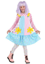 Pinafore Clown Costume Dress for Girls - US 6628