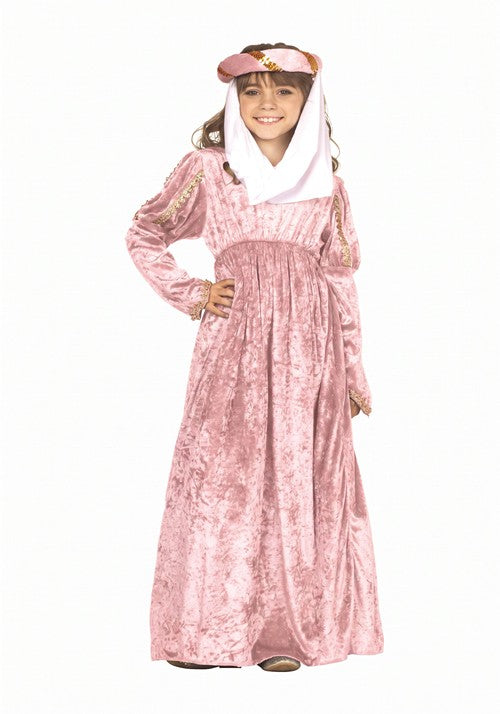 Girl's Pink Renaissance Princess Costume Dress - US 3164