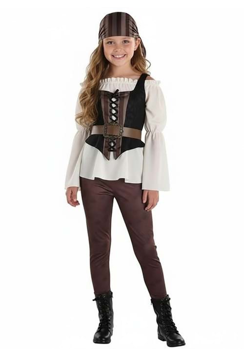 Girl's Pirate Shipwrecked Costume - US 1133