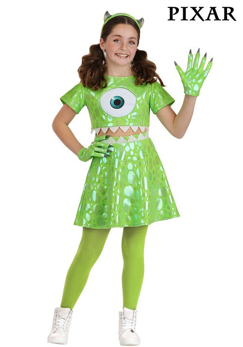 Girl's Pixar Monsters Inc. Mike Wazowski Costume - US 5192