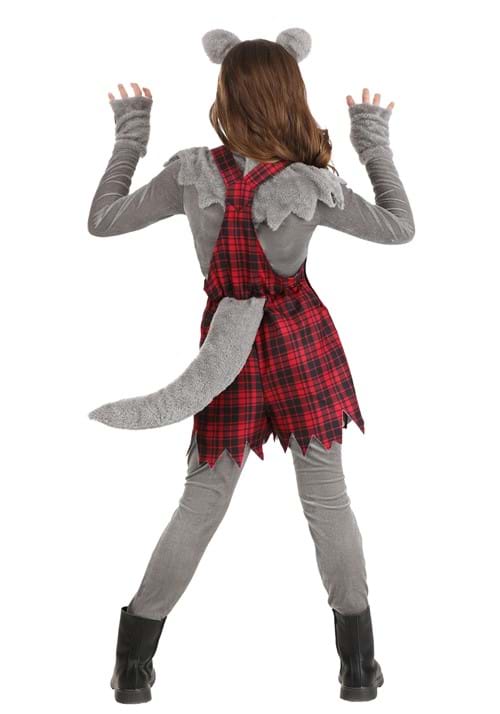 Plaid Werewolf Costume for Girls - US 2975