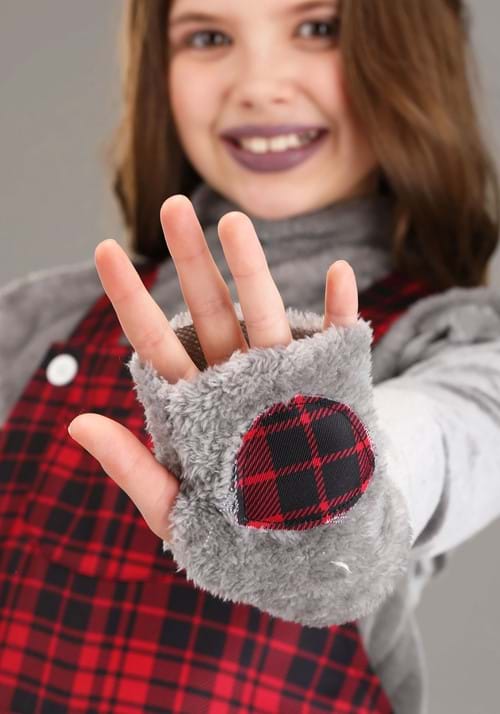 Plaid Werewolf Costume for Girls - US 2975