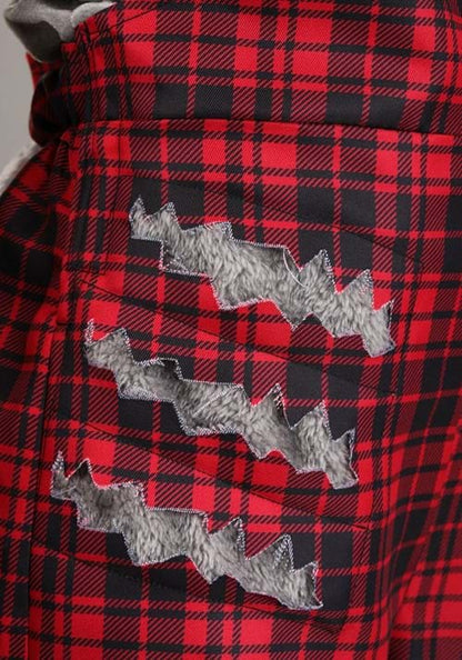 Plaid Werewolf Costume for Girls - US 2975