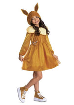 Pokémon Eevee Hooded Costume Dress for Girls - US 0911
